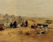 尤金布丹 - Deauville, Beach Scene